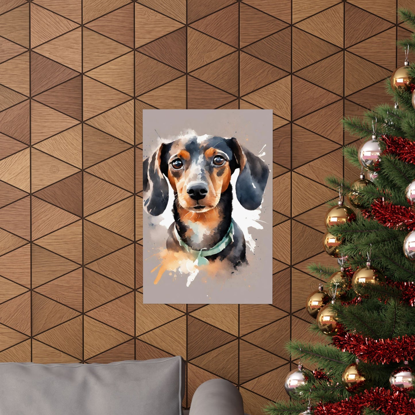Dogs Dachshund 06 Matte Vertical Poster