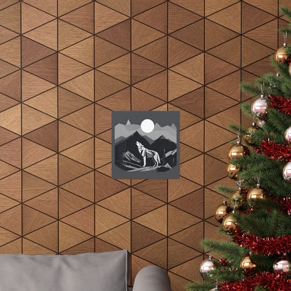 Lone Collection Wolf 15 Matte Square Posters