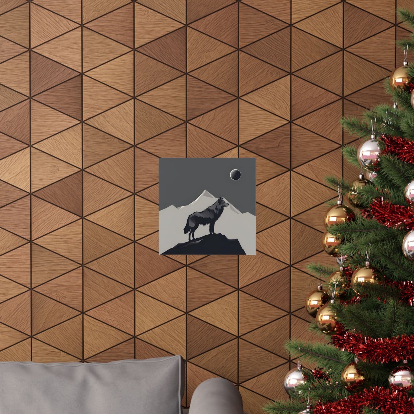 Lone Collection Wolf 4 Matte Square Posters