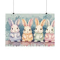 Nursery Bunnies 1 Matte Horizontal Posters