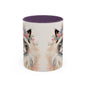 Floral Siamese Cat 04 Accent Coffee Mug - 11oz Perfect for Cat Lovers & Gifts
