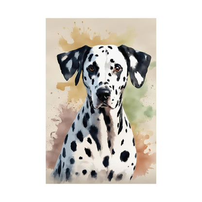 Dogs Dalmatian 01 Matte Vertical Poster