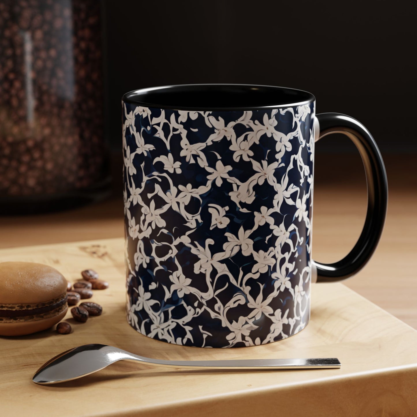 Flower 4 Accent Coffee Mug (11oz)