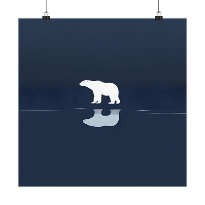 Lone Collection Polar Bear 12 Matte Square Posters