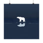 Lone Collection Polar Bear 12 Matte Square Posters