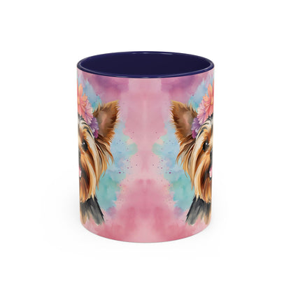 Yorkshire Terrier 02 Accent Coffee Mug - Dog Lover Gift