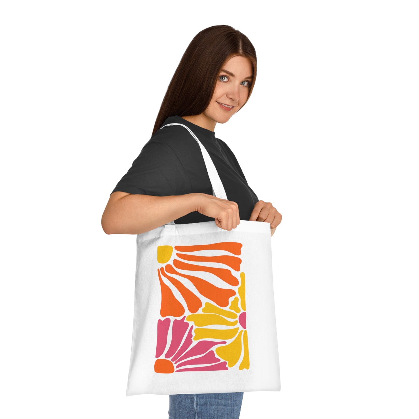 Abstract flowers 09 Cotton Tote