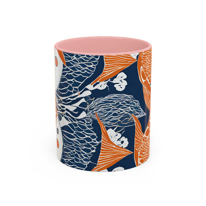 Orange Fish 01 Accent Coffee Mug (11oz)