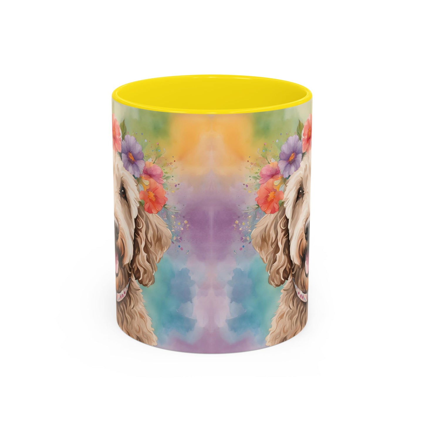 Labradoodle 01 Accent Coffee Mug - Dog Lover Gift