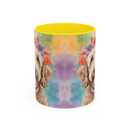 Labradoodle 01 Accent Coffee Mug - Dog Lover Gift