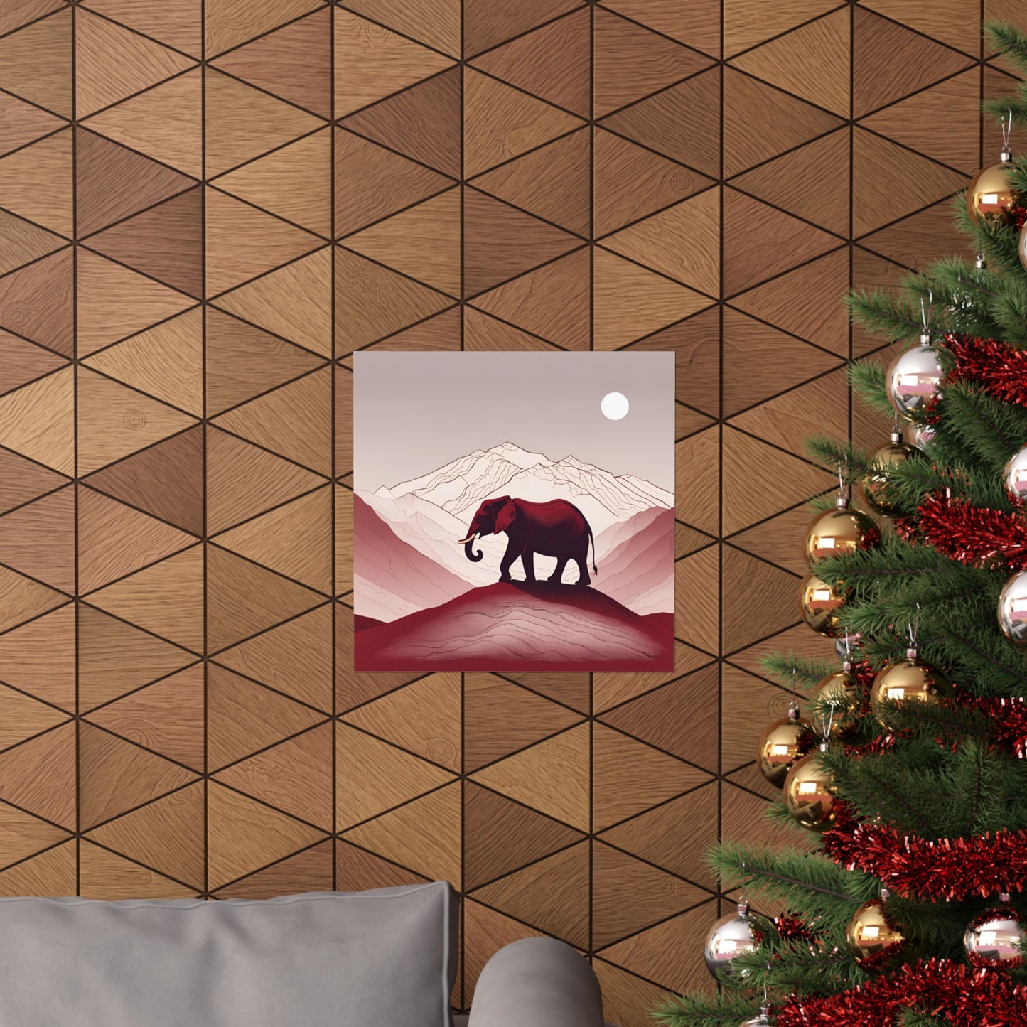 Lone Collection Elephant 6 Matte Square Posters