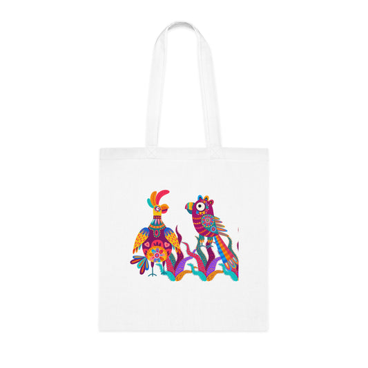 Funky birds 01 Cotton Tote