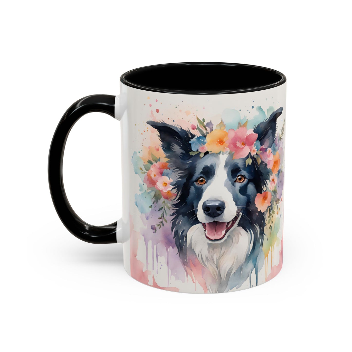 Border Collie 01 Accent Coffee Mug - Dog Lover Gift