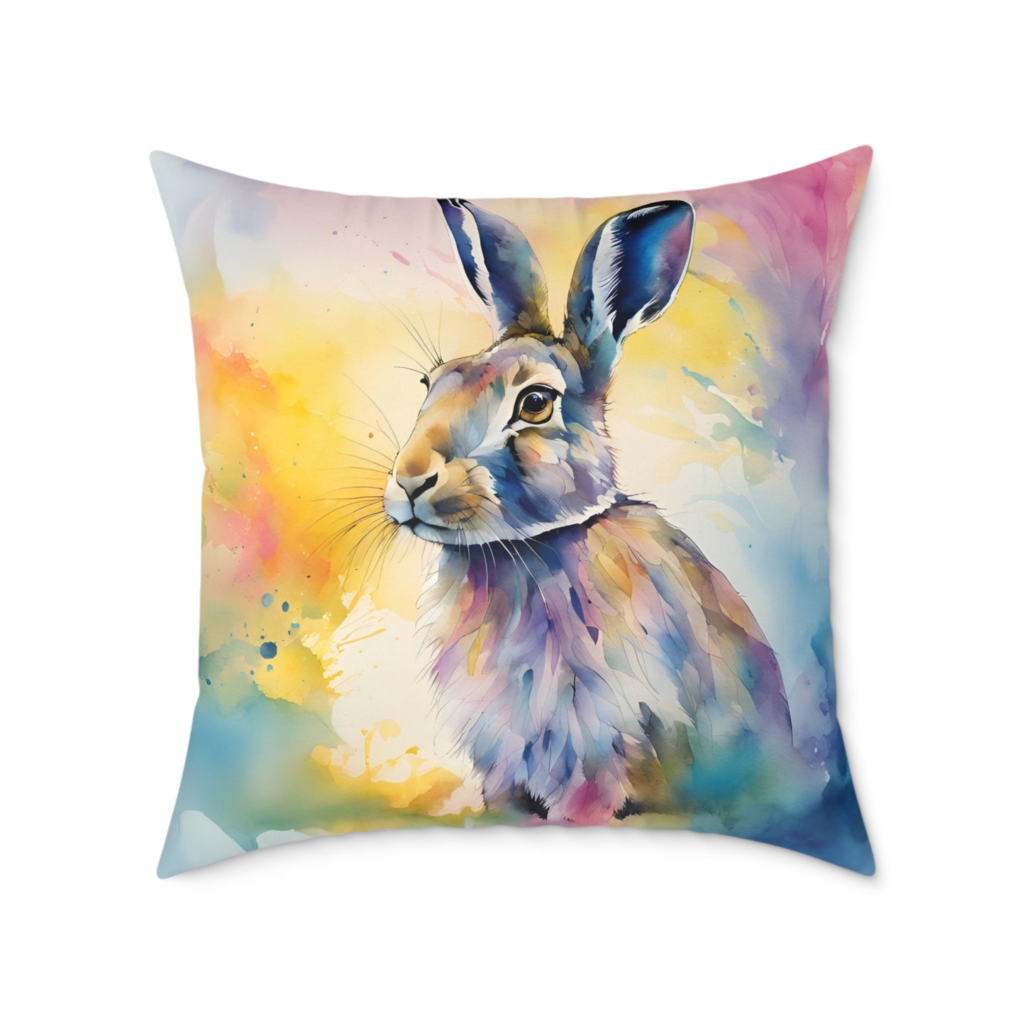 Hare 03 Poly Pillow - Natures Beauty Design