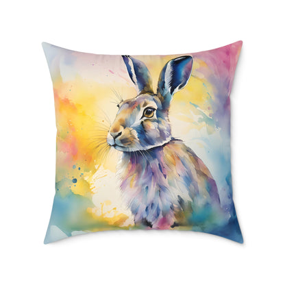 Hare 03 Poly Pillow - Natures Beauty Design