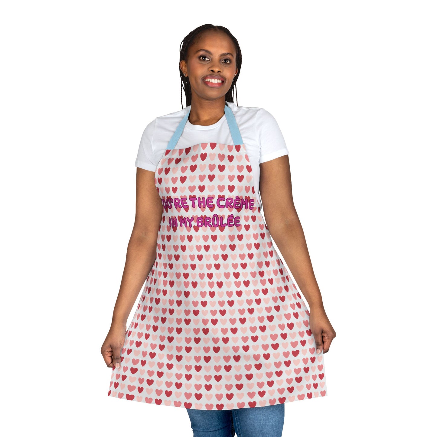 You’re The Crème In My Brûlée Valentines Apron, 5-Color Straps