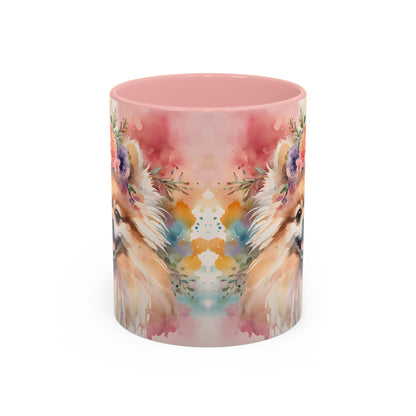 Pomeranian 02 Accent Coffee Mug - Dog Lover Gift