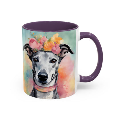 Greyhound 03 Accent Coffee Mug - Dog Lover Gift