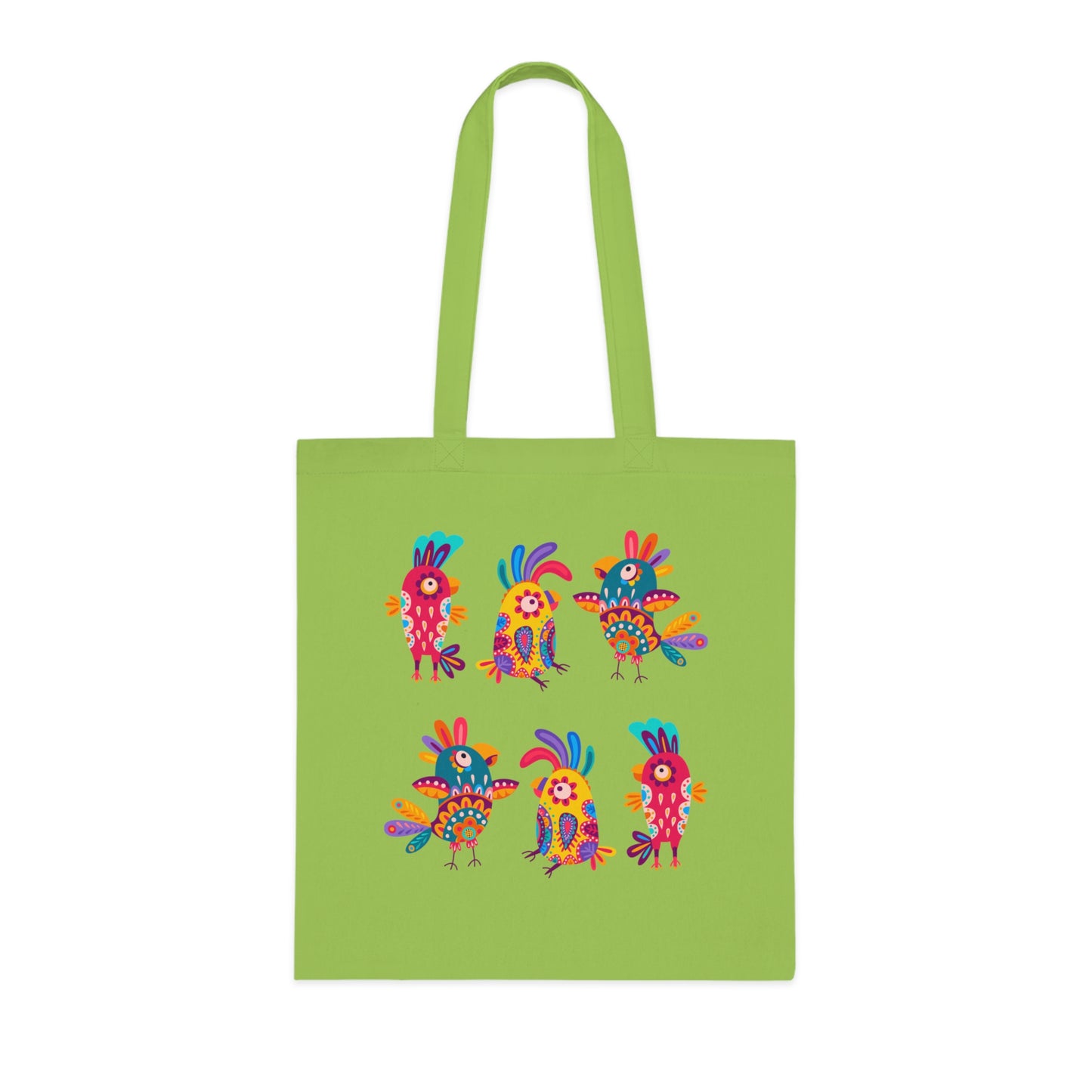 Funky birds 11 Cotton Tote
