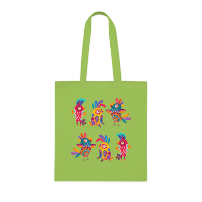 Funky birds 11 Cotton Tote