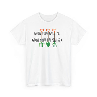 Grow Your Garden, Grow Your Happiness X Unisex Heavy Cotton Tee