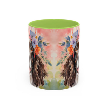 Springer Spaniel 03 Accent Coffee Mug - Dog Lover Gift
