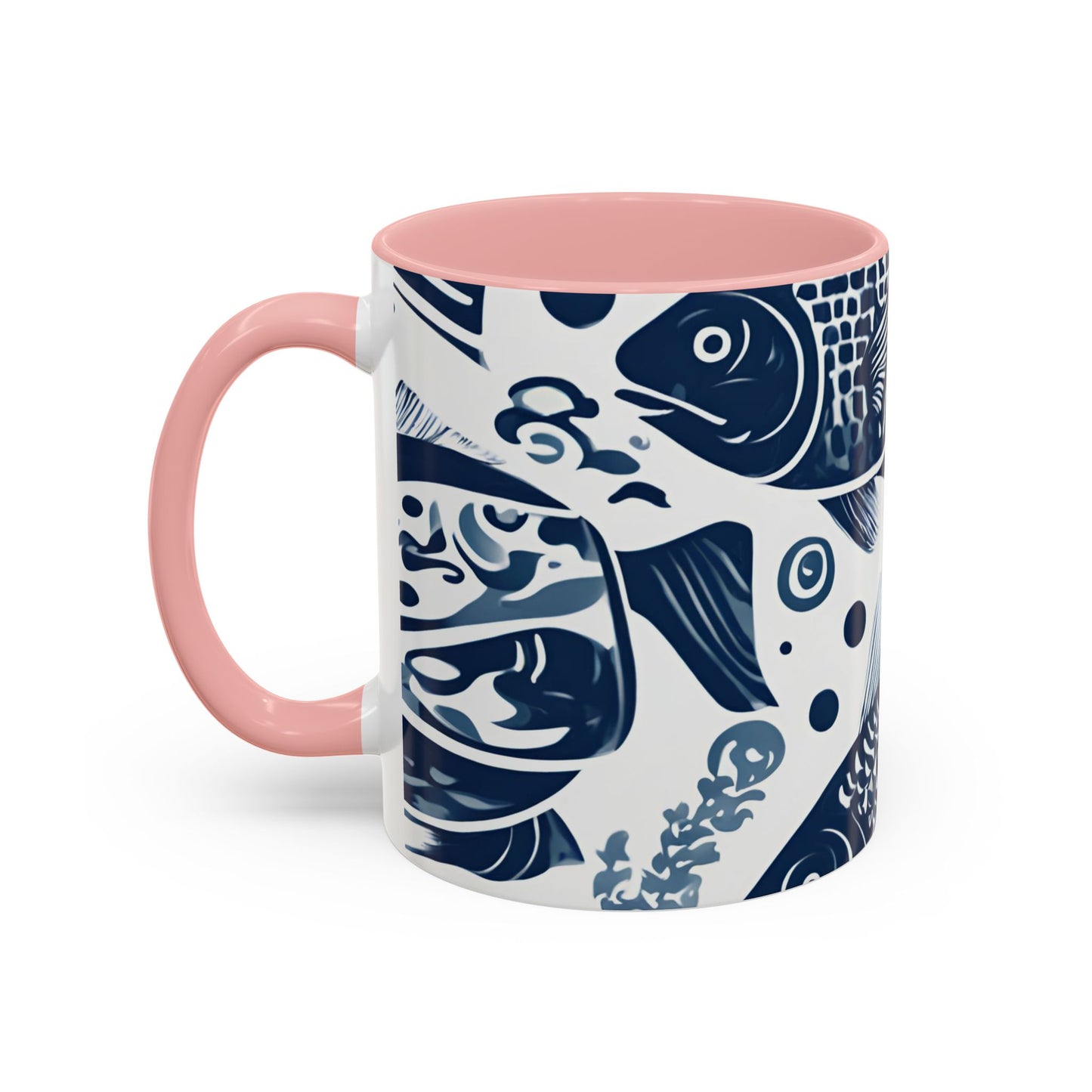 Fish 02 Accent Coffee Mug (11oz)