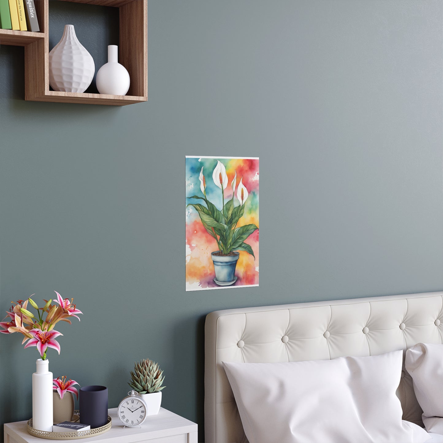 Multicoloured Pot Plant 20 Indoor and Outdoor Silk Posters