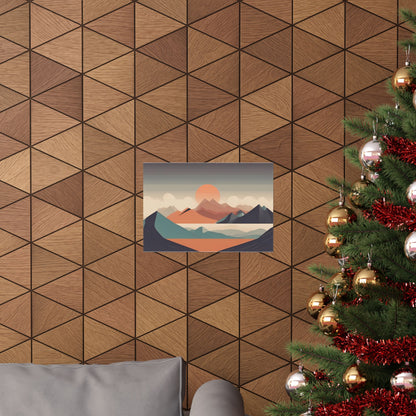 Retro mountains 2 Matte Horizontal Posters