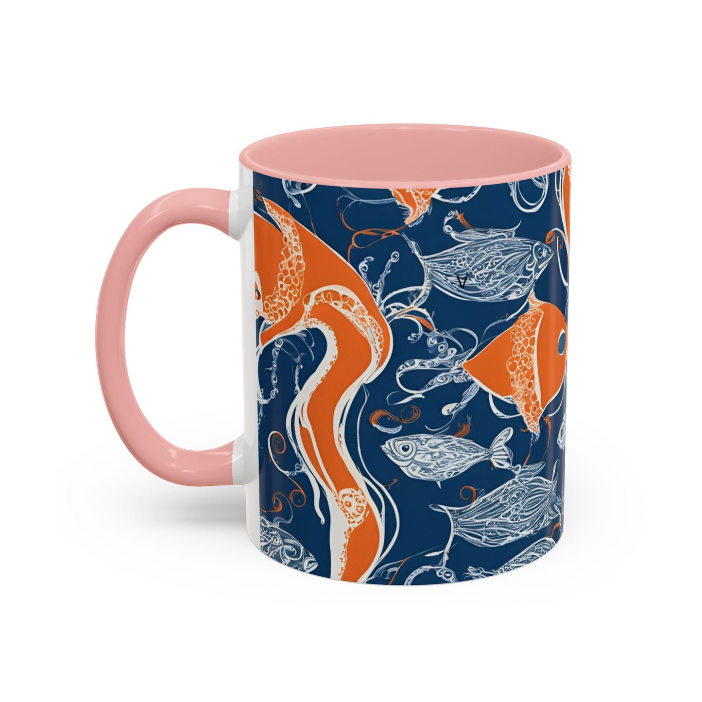 Orange Fish 10 Accent Coffee Mug (11oz)