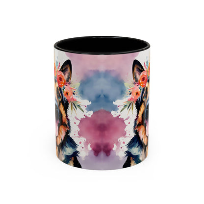 German Shepherd 04 Accent Coffee Mug - Dog Lover Gift