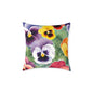 Pansies 02 Poly Pillow - Natures Beauty Design