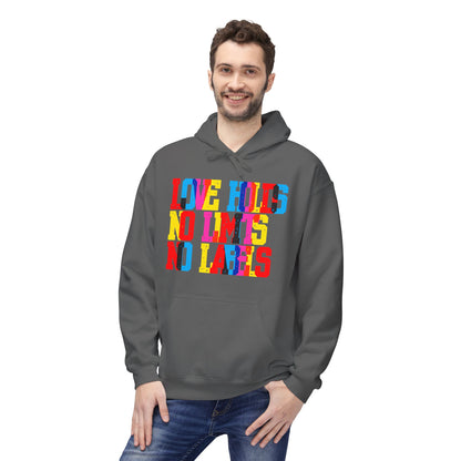 Love Holds No Limits No Labels Unisex Valentines Hoodie