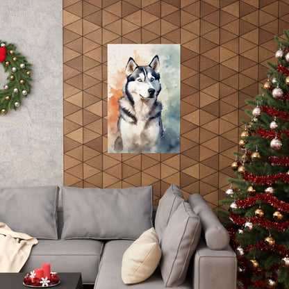 Dogs Husky 02 Matte Vertical Poster