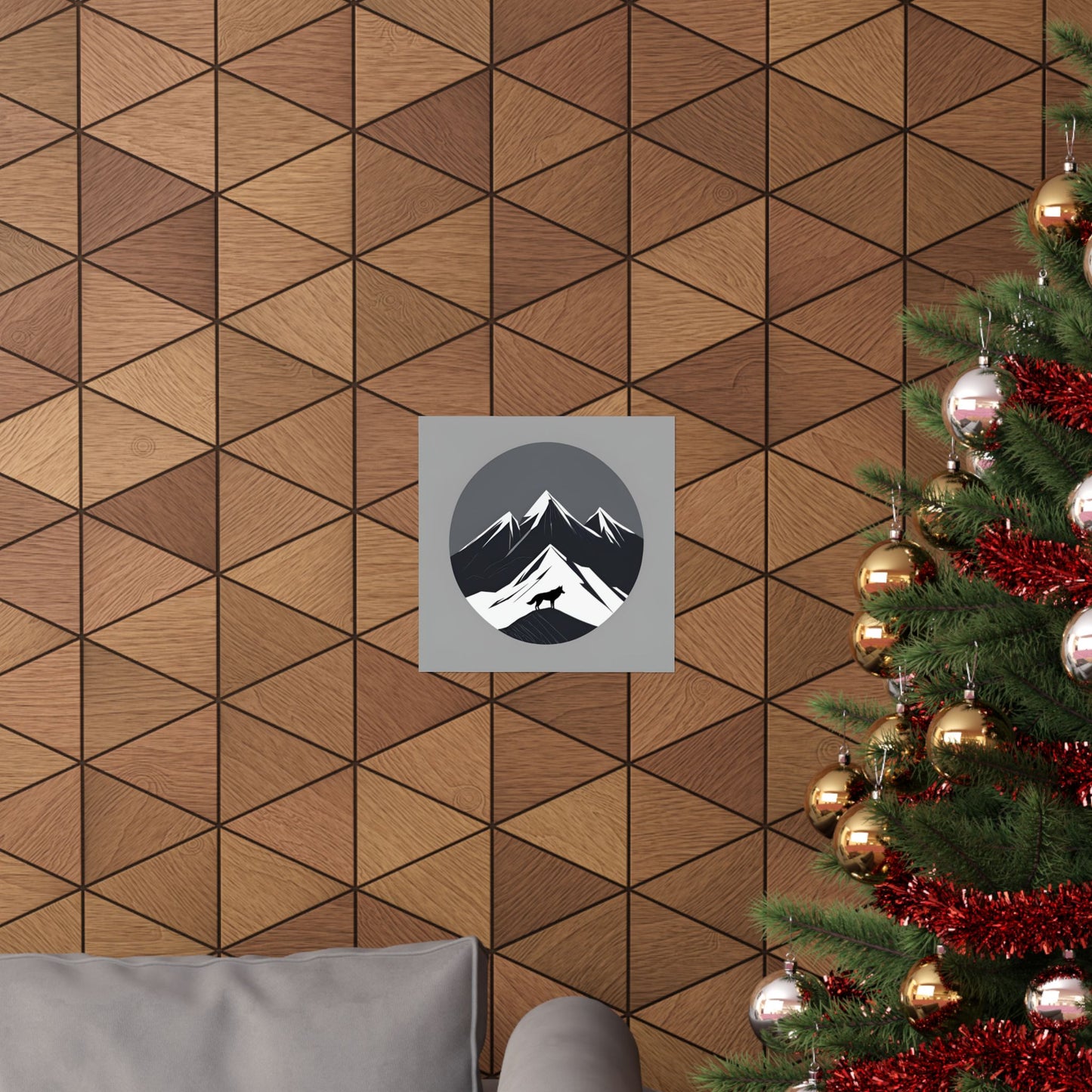Lone Collection Wolf 7 Matte Square Posters
