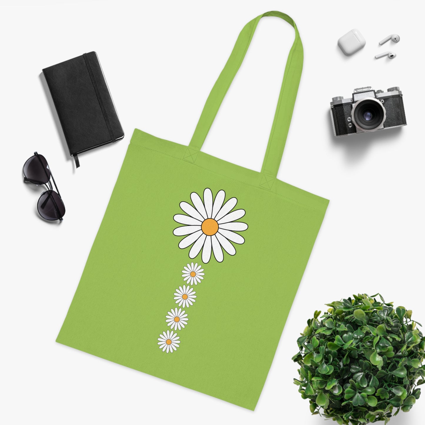 Flower power 15 Cotton Tote