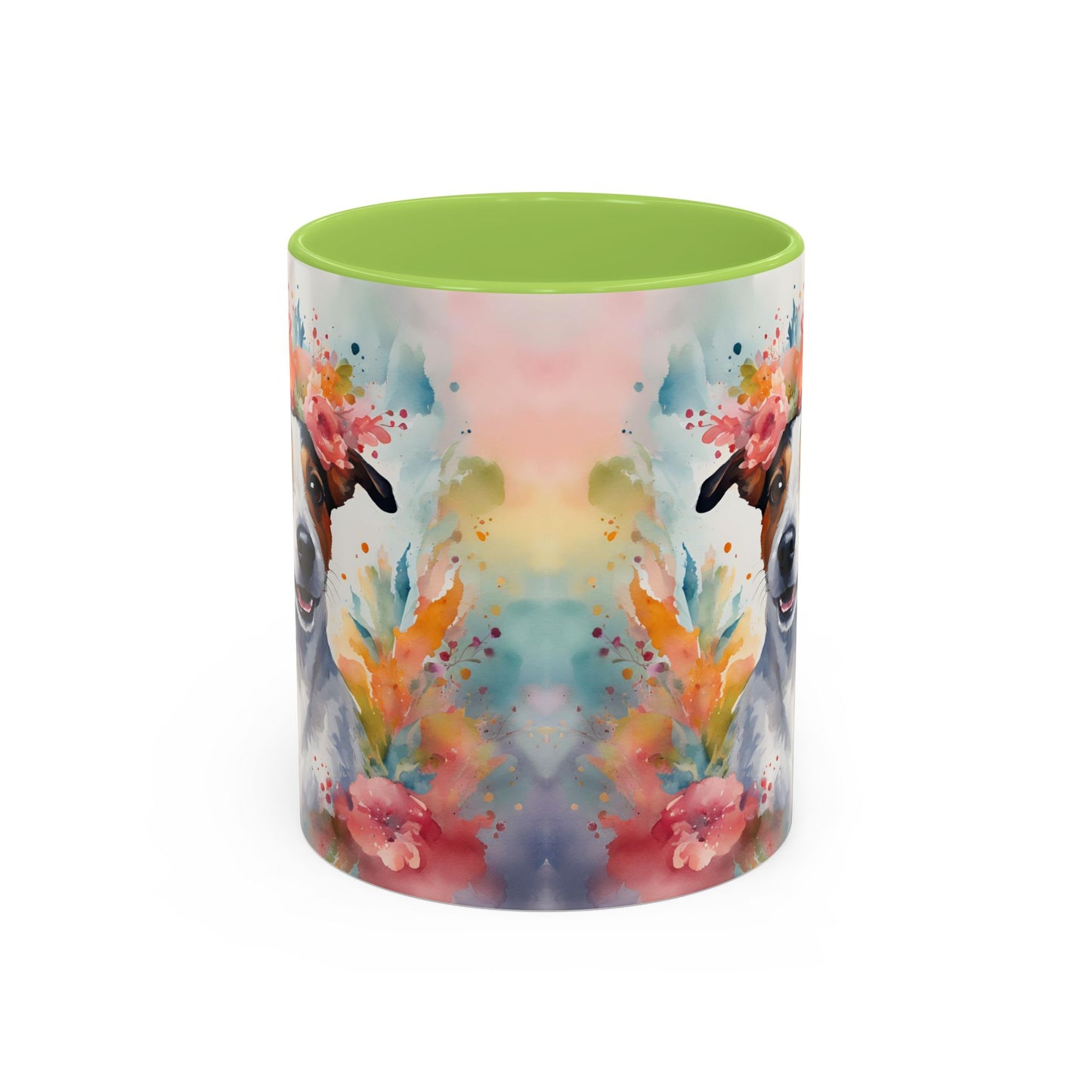 Jack Russell 02 Accent Coffee Mug - Dog Lover Gift