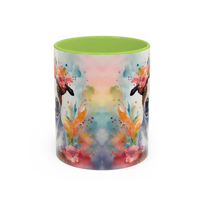 Jack Russell 02 Accent Coffee Mug - Dog Lover Gift