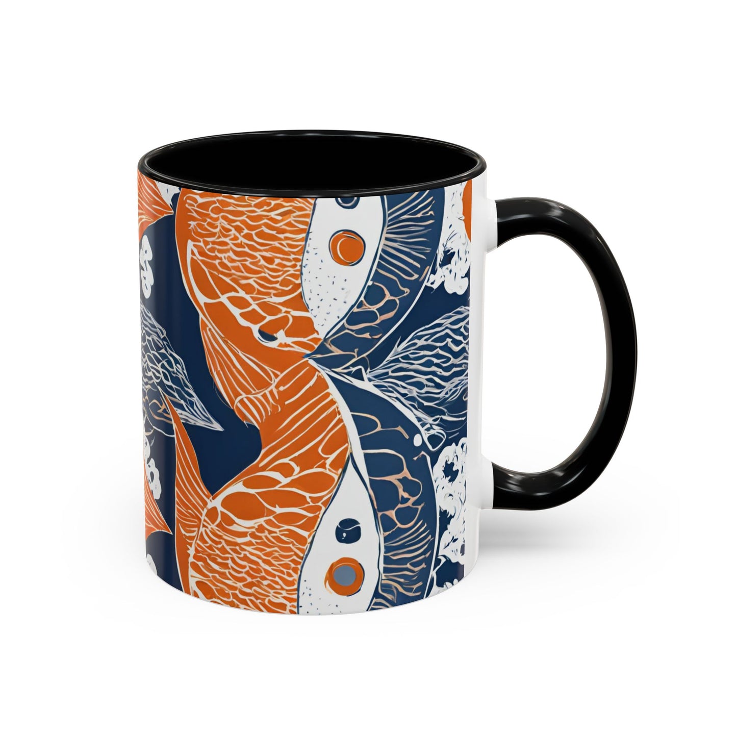 Orange Fish 01 Accent Coffee Mug (11oz)