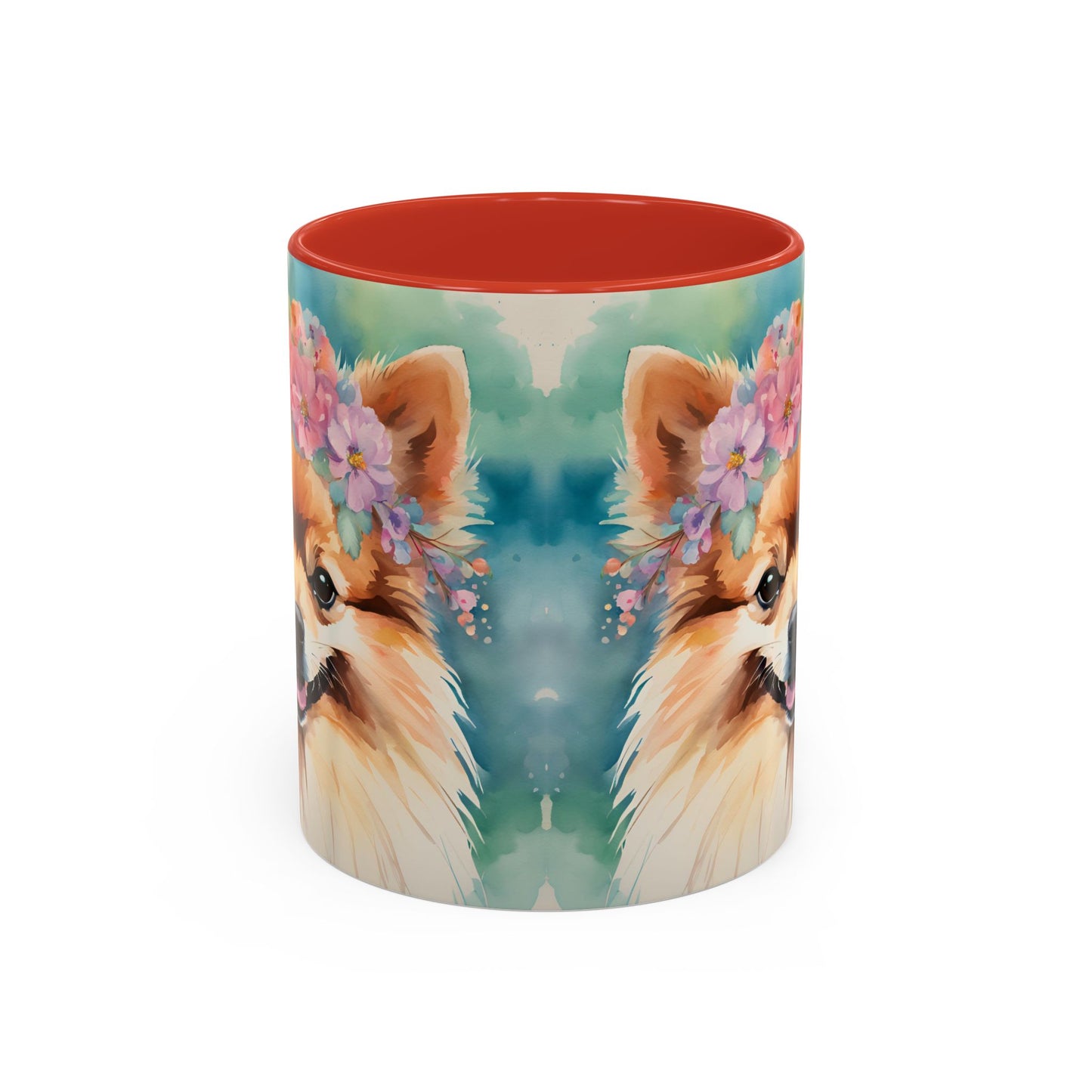 Pomeranian 03 Accent Coffee Mug - Dog Lover Gift