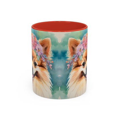 Pomeranian 03 Accent Coffee Mug - Dog Lover Gift
