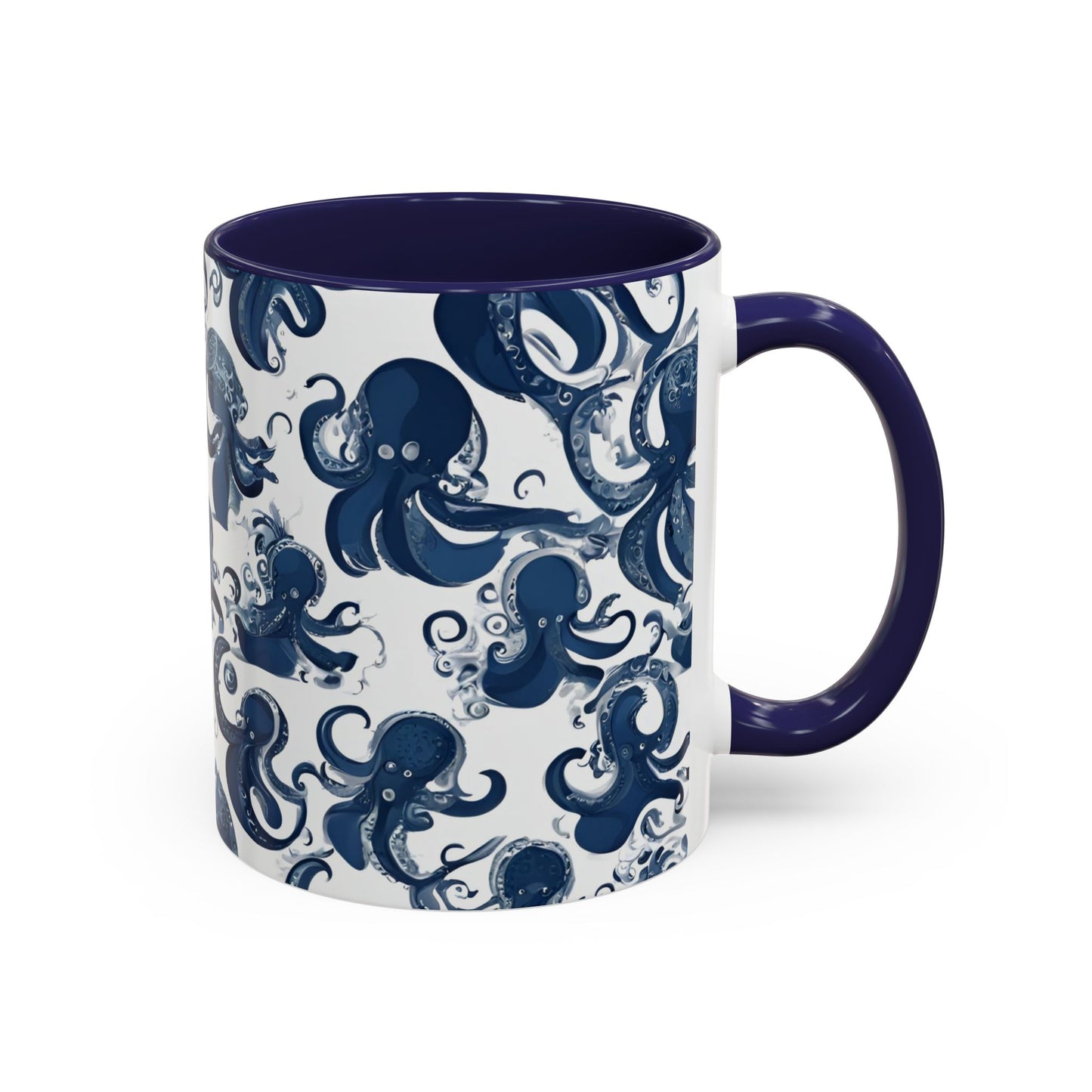 Octopus 3 Accent Coffee Mug (11oz)