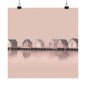 By The Sea Pink 5 Matte Square Posters
