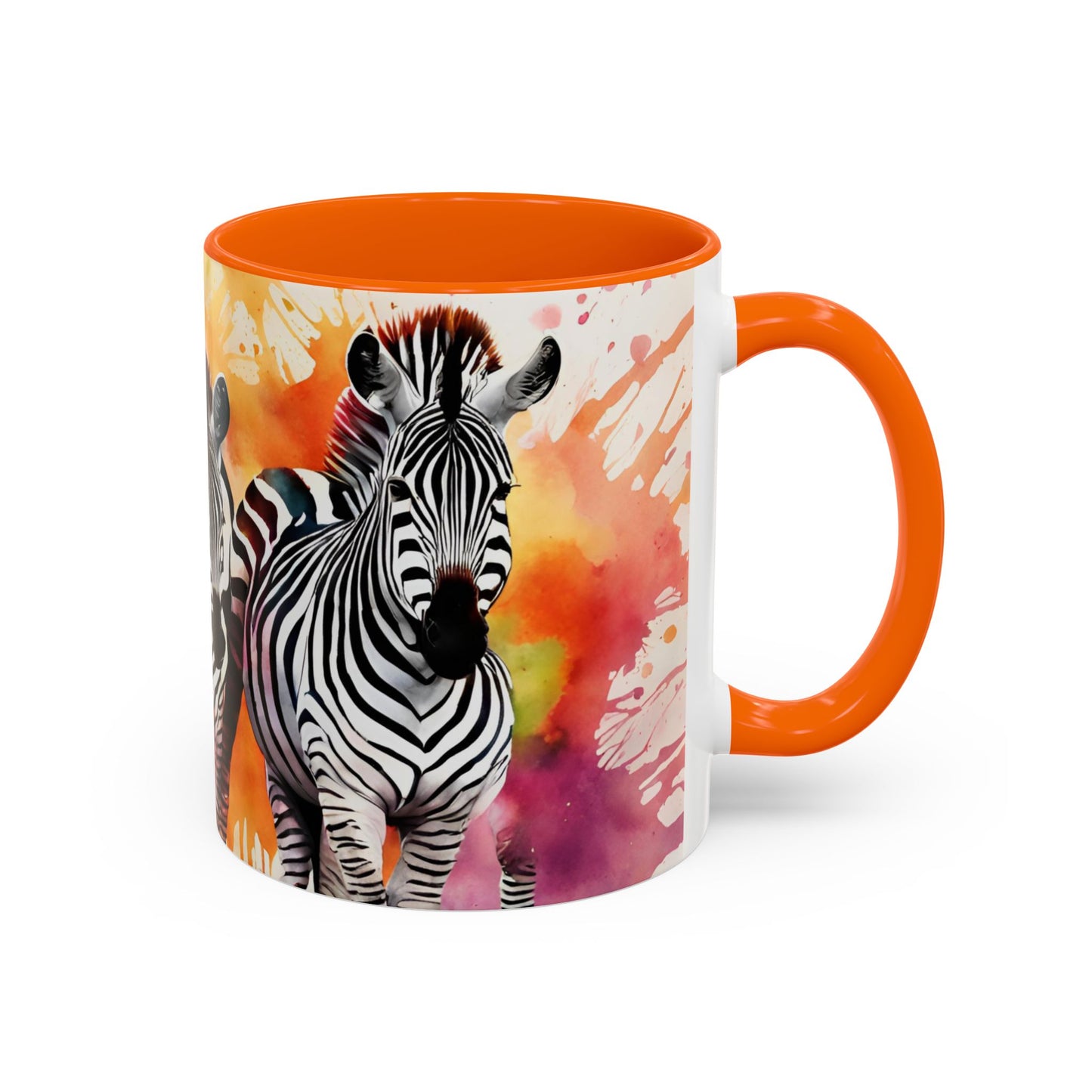 Multicoloured Zebra 1 Accent Mug 11oz