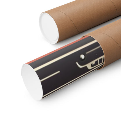Retro cityscape 4 Matte Horizontal Posters