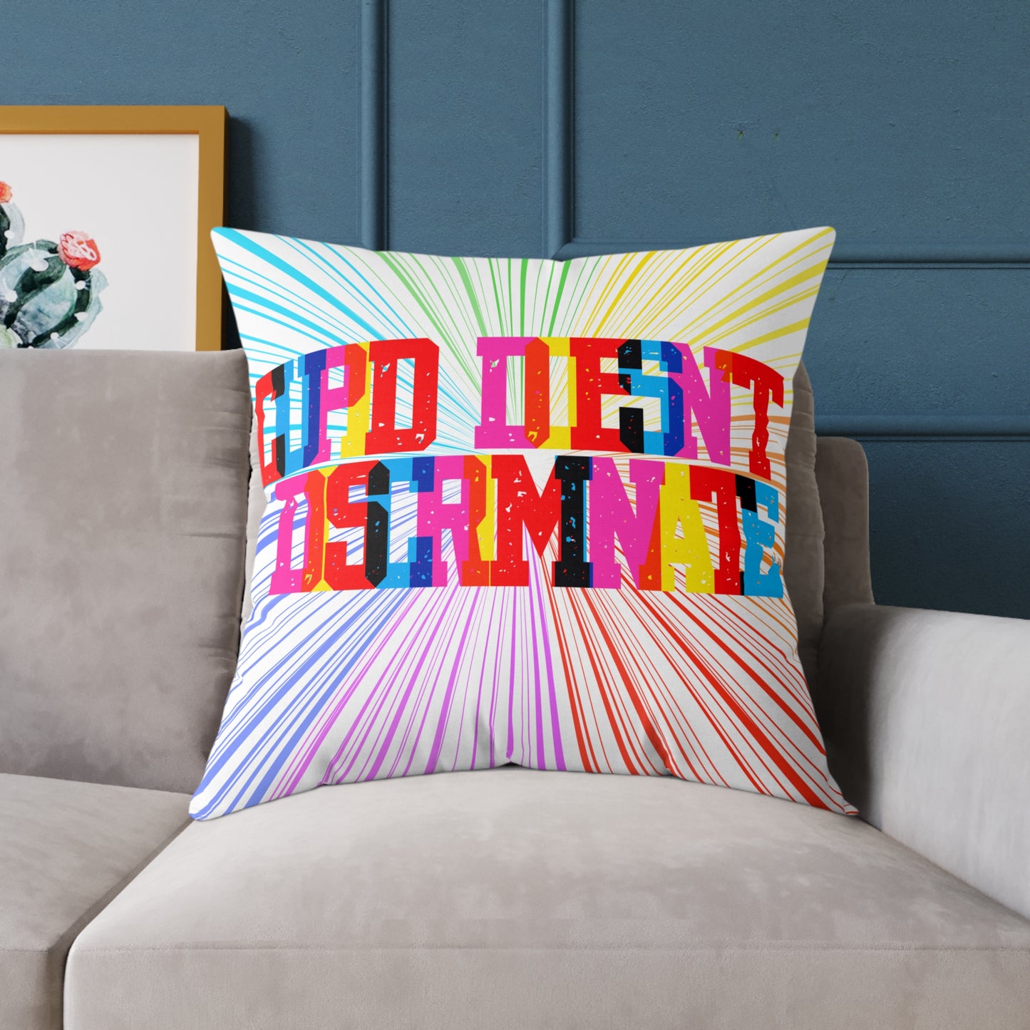 Cupid Doesn’t Discriminate Poly Pillow