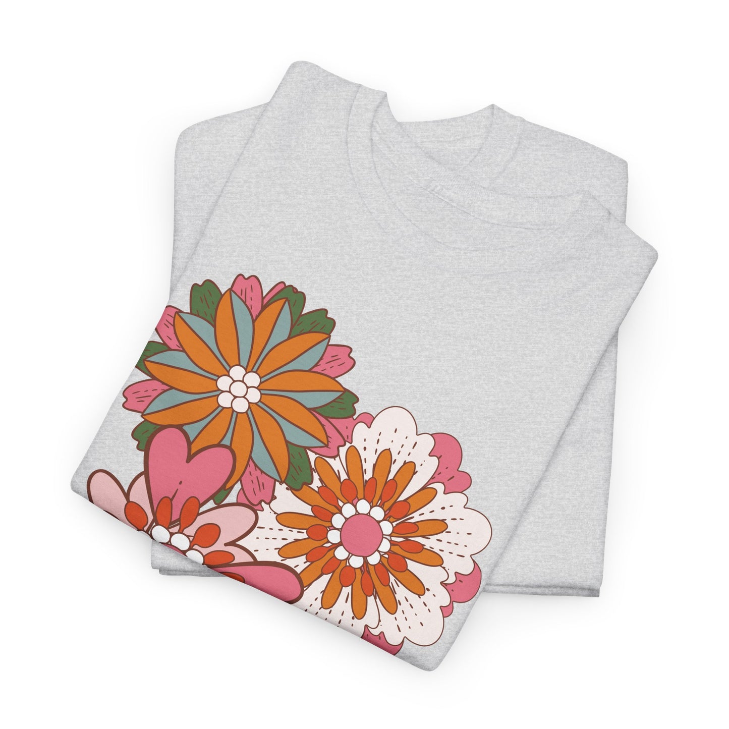 More Abstract Flowers 30 Unisex Heavy Cotton Tee