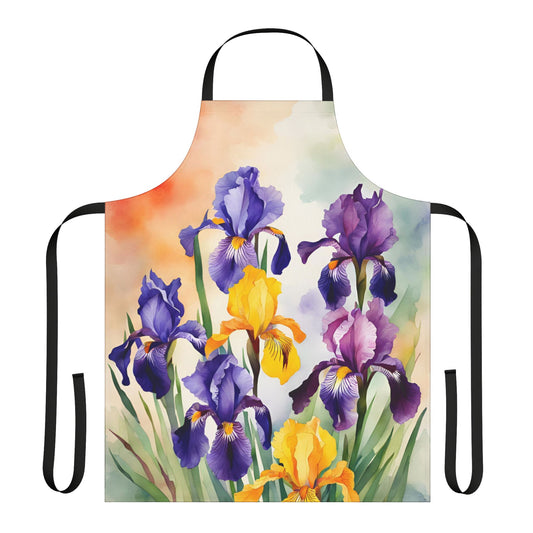 Irises 04 Apron 5-Color Straps
