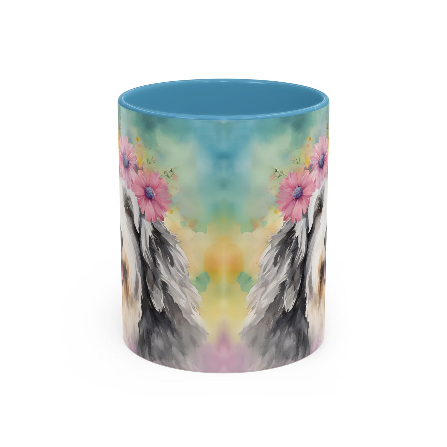 Bearded Collie 03 Accent Coffee Mug - Dog Lover Gift