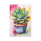 Multicolored Succulent 3 Indoor and Outdoor Silk Poster